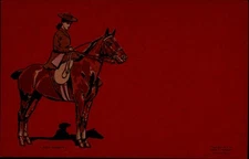 LADY DAINTY pretty woman horse artist Fred Tolman Brockton MA UDB 1904 PC