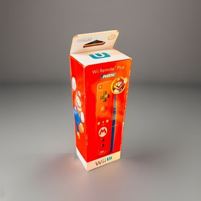 Official Wii Remote Mario Nintendo Motion Plus Inside   Wii U OEM BOX