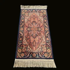 Karastan Wool Rug Heriz 726 2x4 ft Vintage Accent Rug Machine Woven in USA