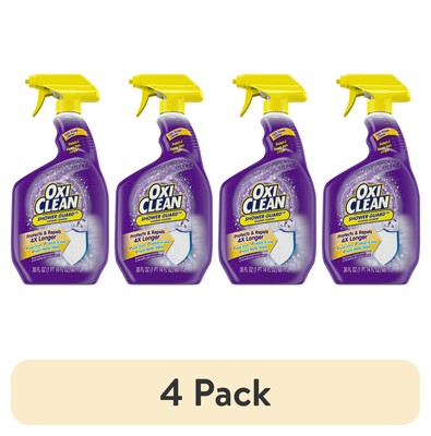 (4 pack) OxiClean Shower Guard Daily Shower Cleaner, Protects & Repels Bathroom
