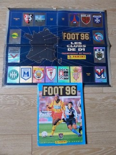 Album Panini FOOT 96 Rempli à 80 % Stickers Images Championnat France Poster
