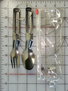 RARE! SNOW PEAK TITANIUM SPOON & FORK