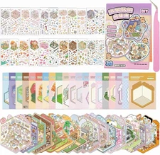 20 Sets DIY 3D House Stickers Collection Book for Girls