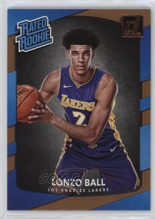2017-18 Panini Donruss Rated Rookies Lonzo Ball #199 17xm