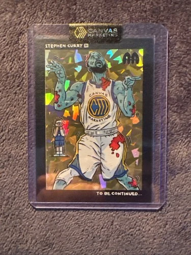 Stephen Curry Gold Hallmark Variant 30/99 Canvas Marketing “Zombie Steph”