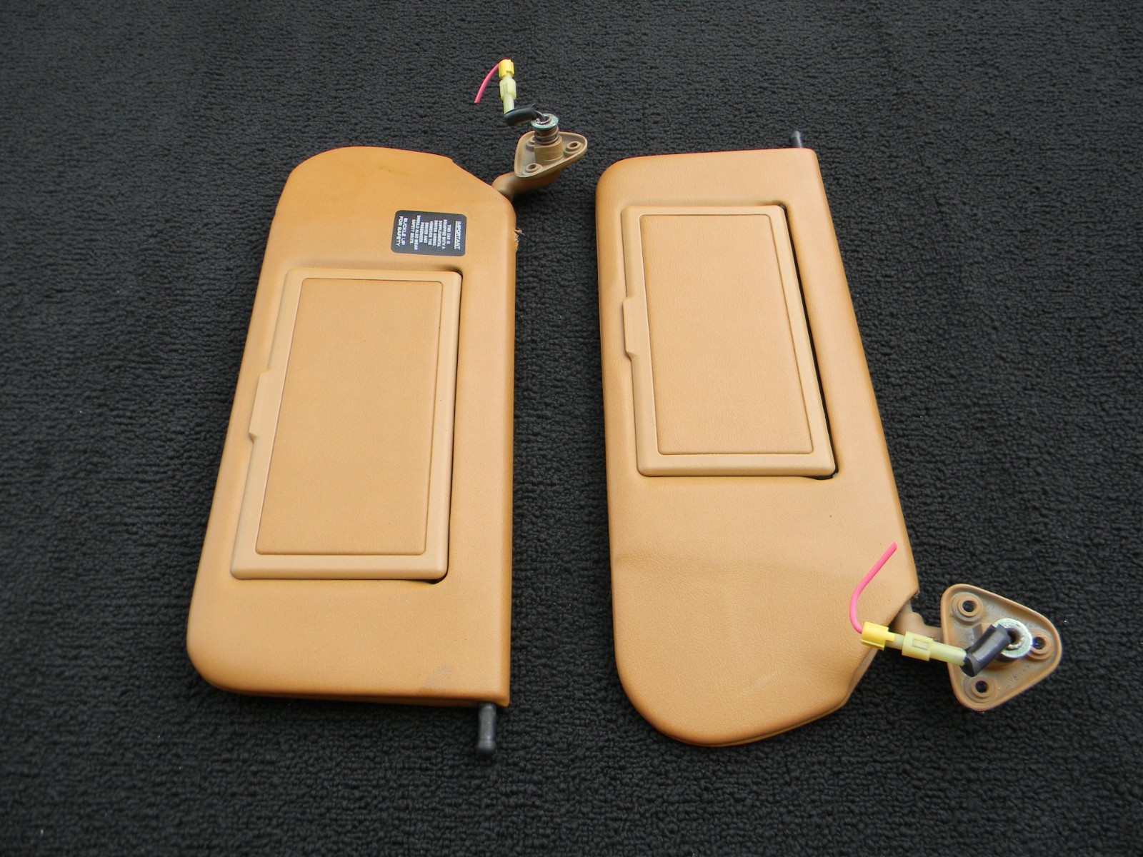 Chrysler TC by Maserati Sun Visor Set - Pair - Left and Right - Tan - FREE SHIP