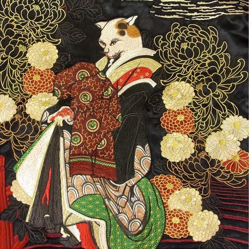 Hanatabi Garaku / Cat Oiran / Sukajan / SSJ-519 / Satori View 3