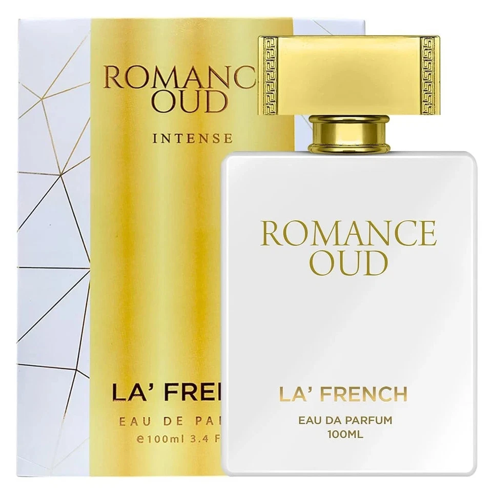 Perfume La French Romance Oud para hombre y mujer 100 ml leñoso aroma EDP de larga duración Foto 4 de 4