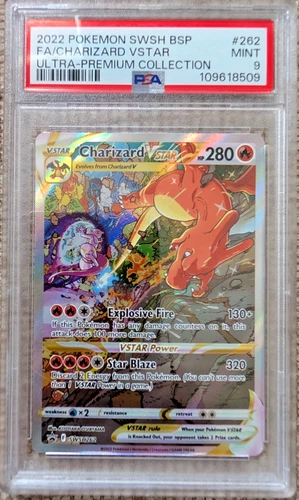 PSA 9 CHARIZARD VSTAR SWSH262 Promo Holo - Ultra Premium Collection