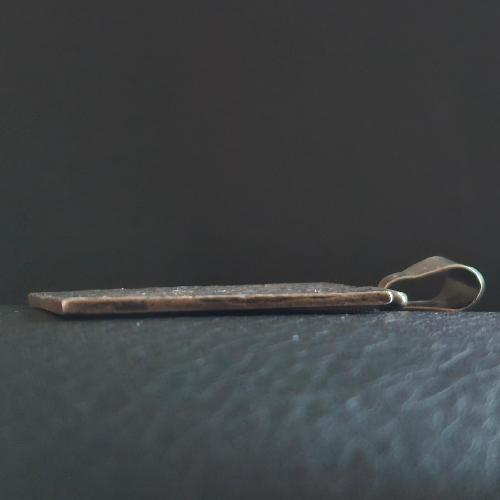 Rectangular Cellar Plate Pendant Solid Silver Res… - image 5