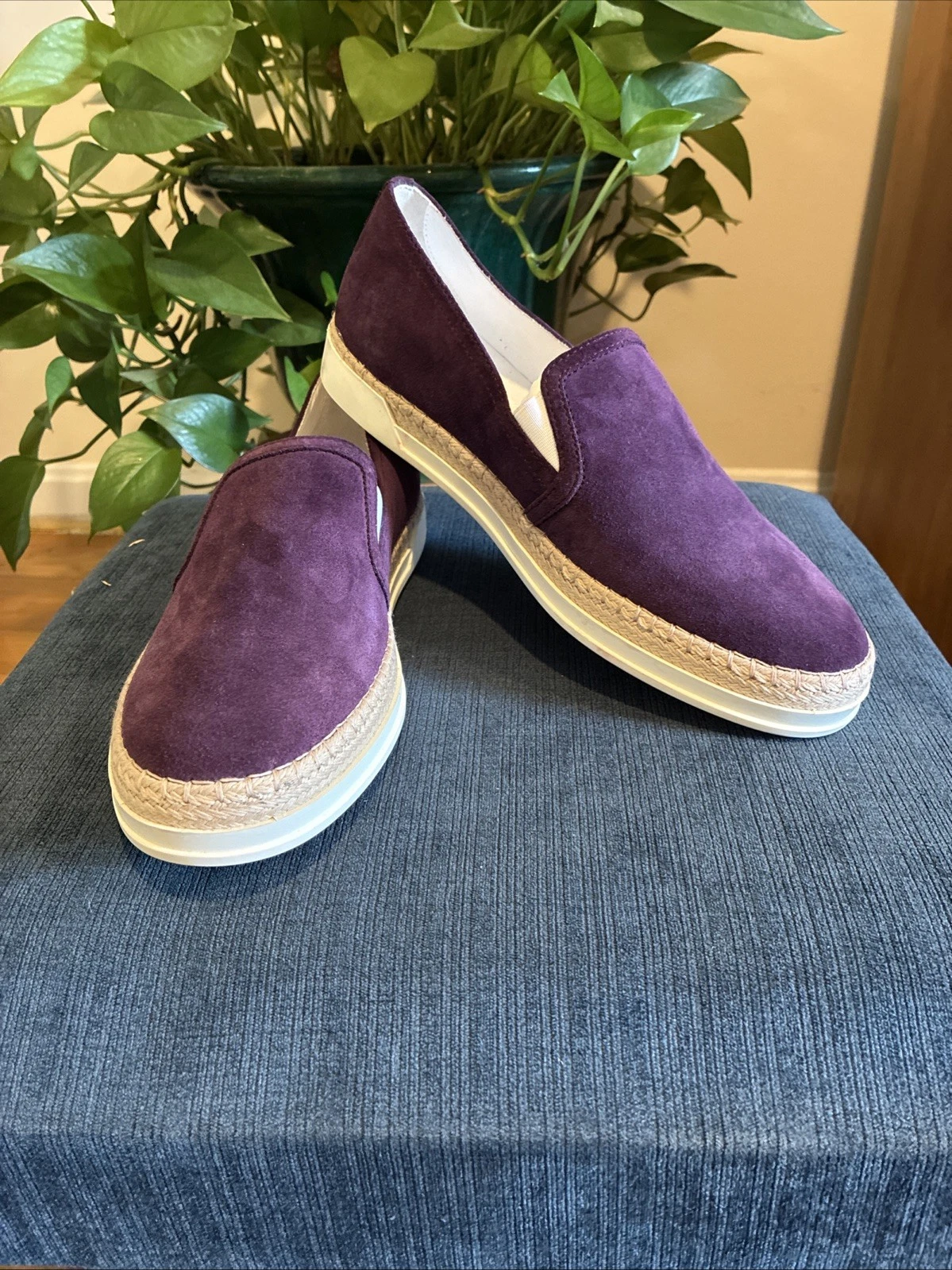 TOD’S Tod's Gomma Rafia Pantofola Slip On Viola Camoscio 39