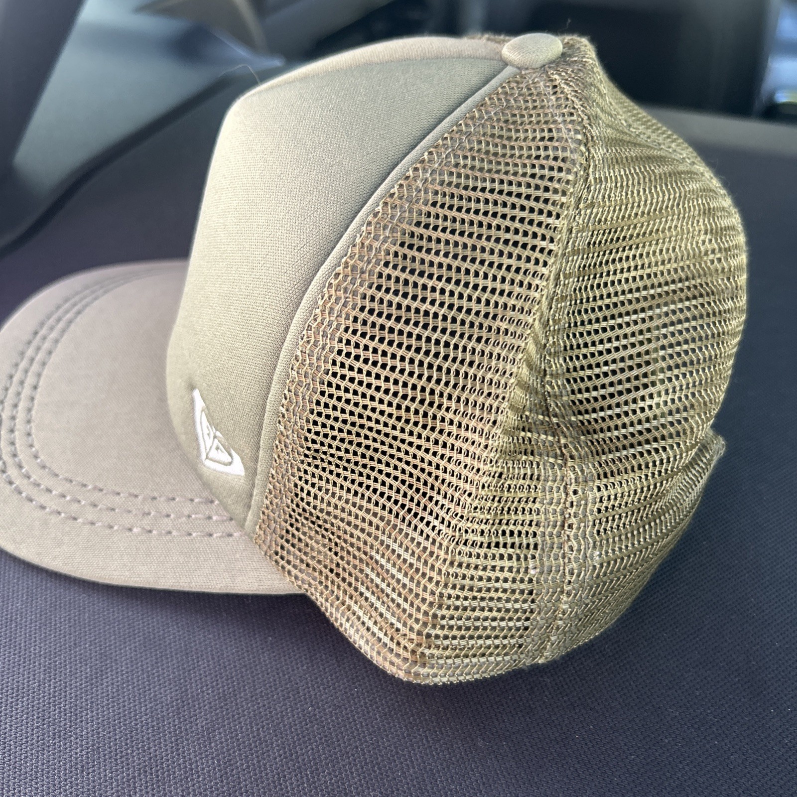 Roxy Olive adjustable Snap Back Trucker Cap - image 1