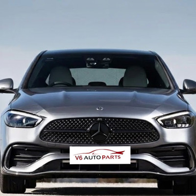 Kühlergrill Emblem Schwarz Badge für Mercedes-Benz A-Klasse W177 C-Klasse W206 A238