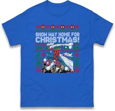 Image of Spiderman Christmas T Shirt, Superhero Xmas Avengers Tee Top, Xmas Gift Top