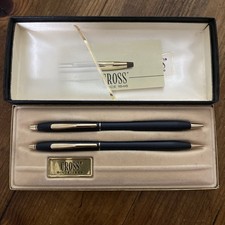 Set Penne CROSS Classic Century - Penna Sfera e Portamine - Satin Black & Gold