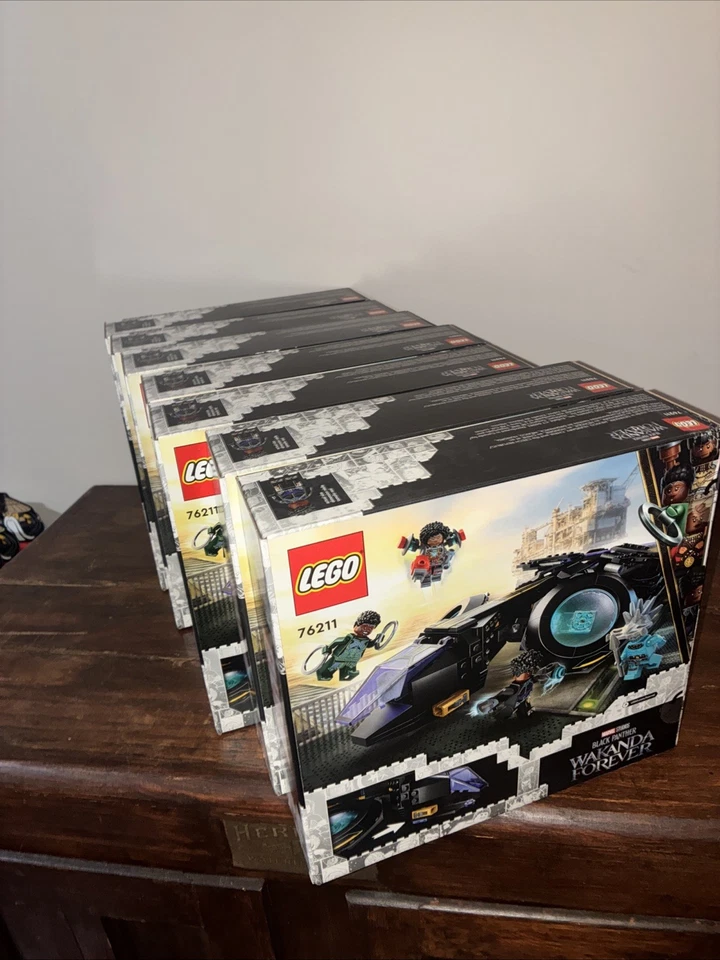 Lego Lot Of 7 Sealed Sets! 76211 Black Panther Wakanda Shuri's Sunbird X 7! - Image 4 of 4