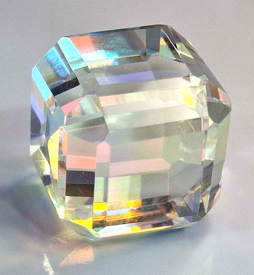 Mystic Topaz Cube Cut Natural 109-111 Ct Certified Loose Gemstone SP607