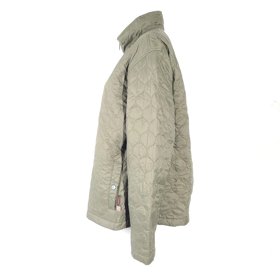 Женская стеганая водоотталкивающая утепленная куртка Tough Duck WJ291 зеленая размер 2XL - Изображение 4 из 4