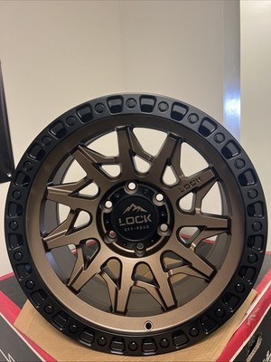 (4) 18X9 LOCK OFF-ROAD LUNATIC MATTE BRONZE W/BLACK RING(6X139.7 +1MM) SILVERADO