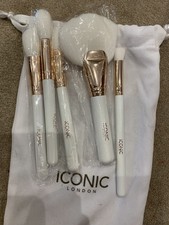BRANDNEU Iconic London 5 Pinsel Set MAKE-UP MAC BRUSH mit Etui 