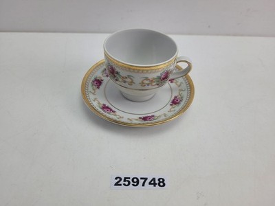 Mokkatasse Kahla Porzellan Rosen Made in Germany Golden Küche Haushalt #259748