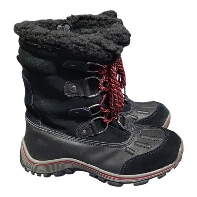 Pajar Alina Women's Black Mid-Calf Lace Up WP Winter Snow Boots EU 40/ US 9-9.5