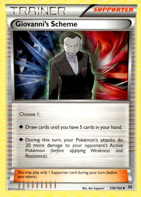Giovanni's Scheme 138/162 Uncommon BREAKthrough Pokemon Lightly Played
