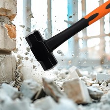 4LB SLEDGE HAMMER SHORT HANDLE GRIP WITH FIBREGLASS RUBBER SHAFT DIY HARDWARE