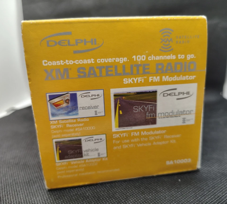 Delphi SKYFi FM Universal Adapter Modulator for XM Satellite Radio SA10003 New - Image 2 of 4