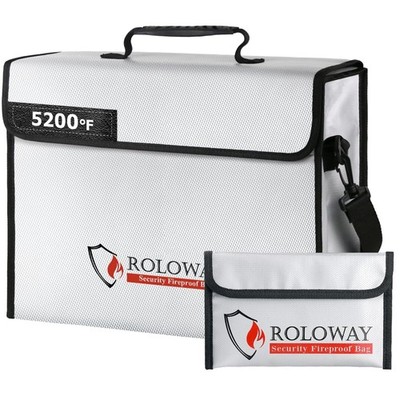 Spacious Fireproof Bag for Valuables & Important Papers