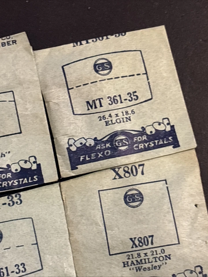 N82 Lote De 9 Cristales Reloj Reloj NOS Vintage Repuesto Restauración Piezas Reparación** Foto 3 de 4