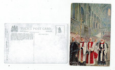 POSTCARD ART CARD BY ARTHUR C PAYNE CANTERBURY IN THE CHOIR. 
