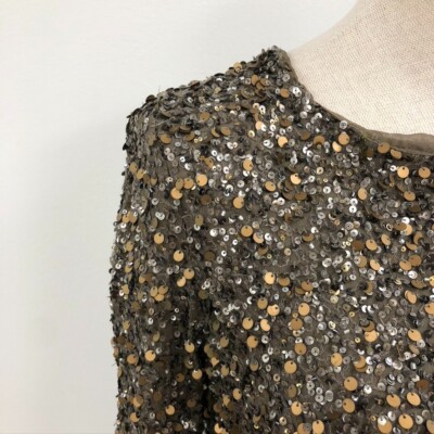 young fabulous and broke sequin dress Young Fabulous & Broke Mini Sequin Dress Womens Medium Metallic Going Out  Party
