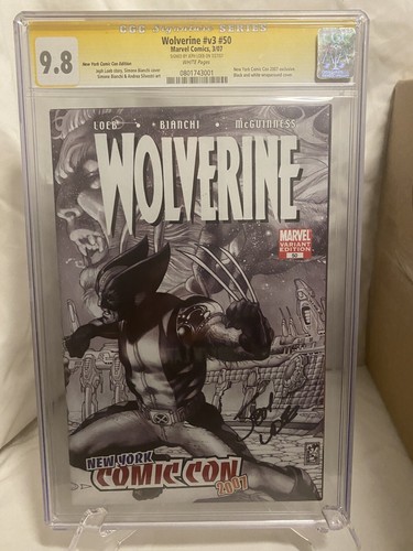 Wolverine V3 #50 New York Comic Con Edition CGC 9.8 SS by Jeph Loeb