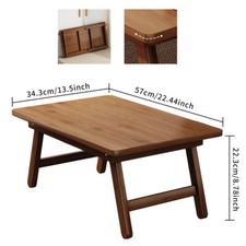 Bamboo Folding Coffee Table Tea Picnic Table Foldable Low Table Japanese Style