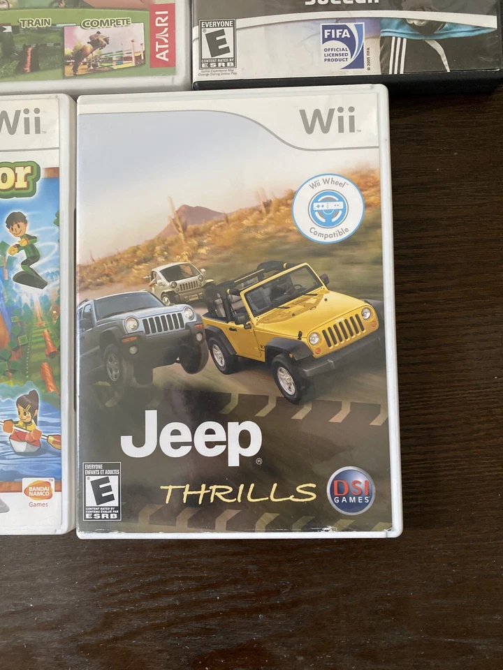 Lote De 5 Juegos Nintendo Wii - FIFA 08, Jeep, Code Lyoko, My Horse&me, Outdoor Cha Foto 4 de 4