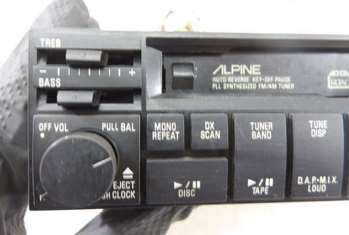 Alpine 7390J 1DIN Cassette deck vintage working JP - Foto 2 di 8