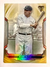 Babe Ruth 2019 Topps Triple Threads Citrine New York Yankees #57 /75