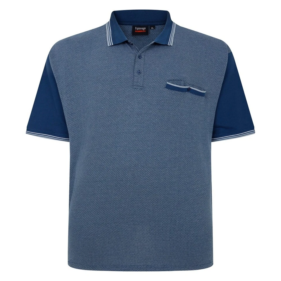 Polo Shirt Jaquard Espionnage 2XL 3XL 4XL 5XL 6XL 7XL 8XL - Photo 1/1