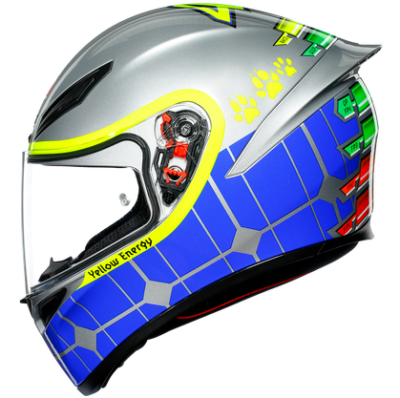 AGV K1 ROSSI MUGELLO 2015 MIRROR YELLOW ENERGY MOTORCYCLE SAFETY