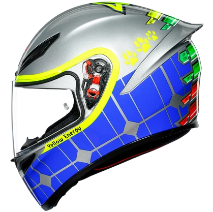 Agv Valentino Rossi Mugello Mirror Motorcycle Race Replica Crash Helmet, photo 1 of 7