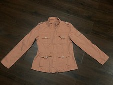 Kenzie Jeans Jacket Barbie Pink Button Zip Up Womans Size Medium