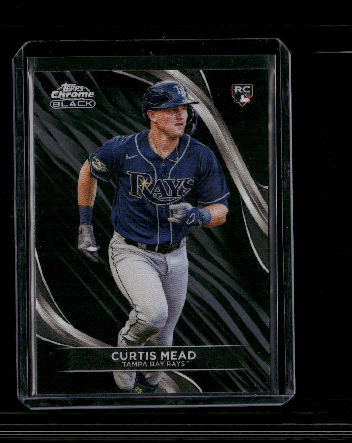 2024 Topps Chrome Black #27 Curtis Mead Tampa Bay Rays RC