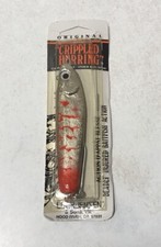 Luhr Jensen Crippled Herring 4” Chrome Red BUBBA 4oz RARE New USA Cast Jig Troll