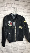 Chocolate Jacket Zipper Front Sz S Womens New Black