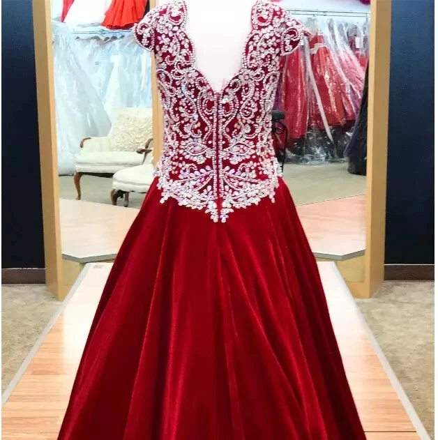 Платье для девочек Crystals Pageant 2019 бордовое синее бархатное платья Little Miss Pageant - Изображение 4 из 4