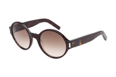 Saint Laurent SL63 004 Havana Round Brown Gradient 52-22-140  display picture 1