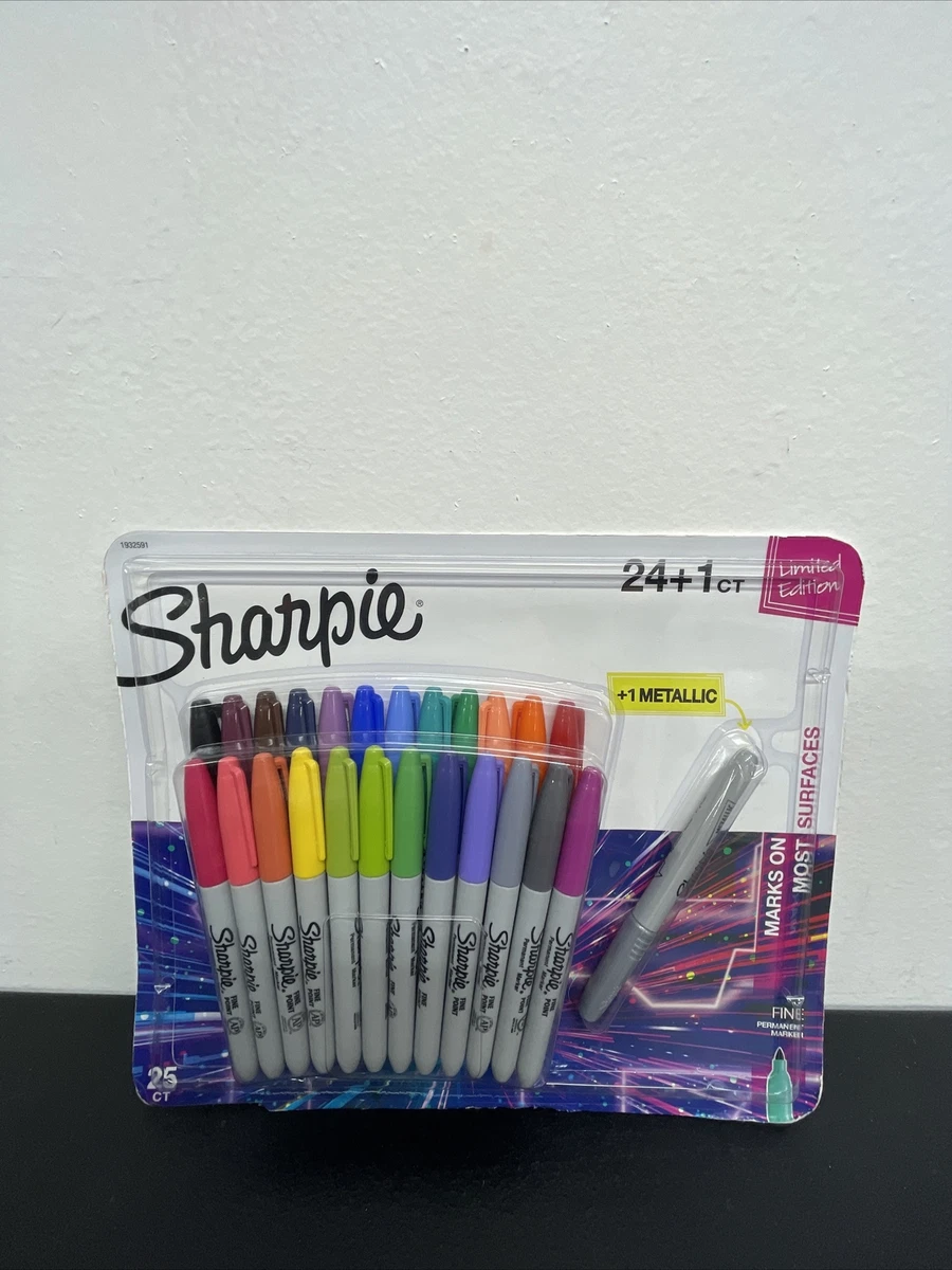 Sharpie Fine Tip Permament Marker, Assorted - 24 pack