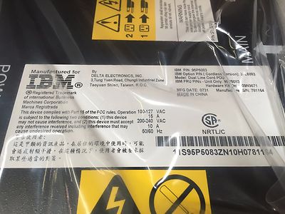 IBM 95P5083 Dual Line Cord PDU Outlet 37L6863 09N9671 | eBay
