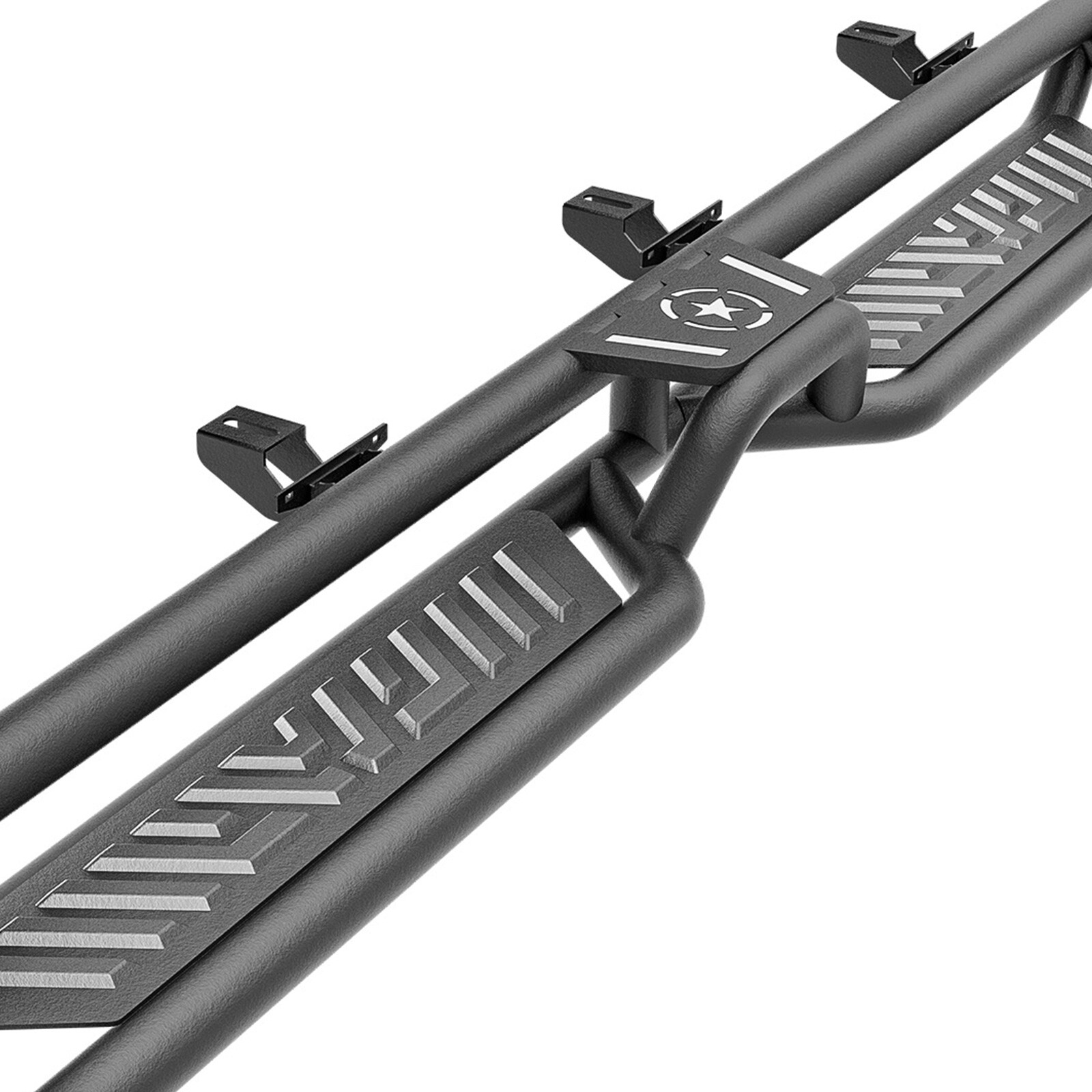 Running Boards Nerf Bars Step Plates For 2020-2025 Jeep Gladiator JT 4Doors